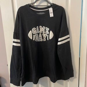 NWT Lane Bryant “game day” sweatshirt 22/24